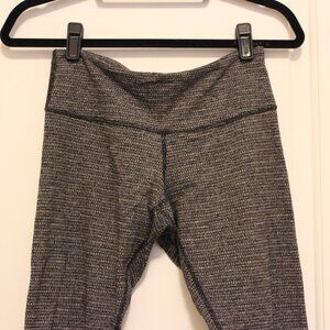 Lululemon Grey Soft Patterned Cropped Leggings